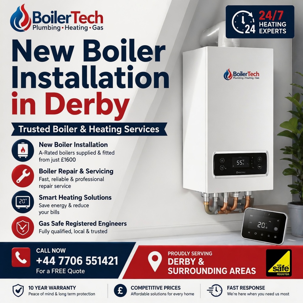 New Boiler Installation in Derby