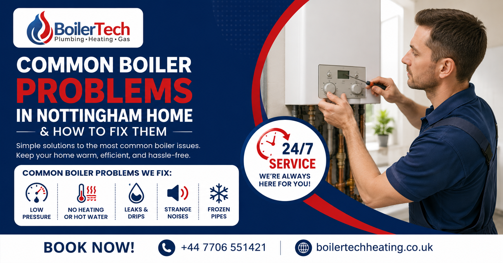 Common Boiler Problems in Nottingham Homes & How to Fix Them