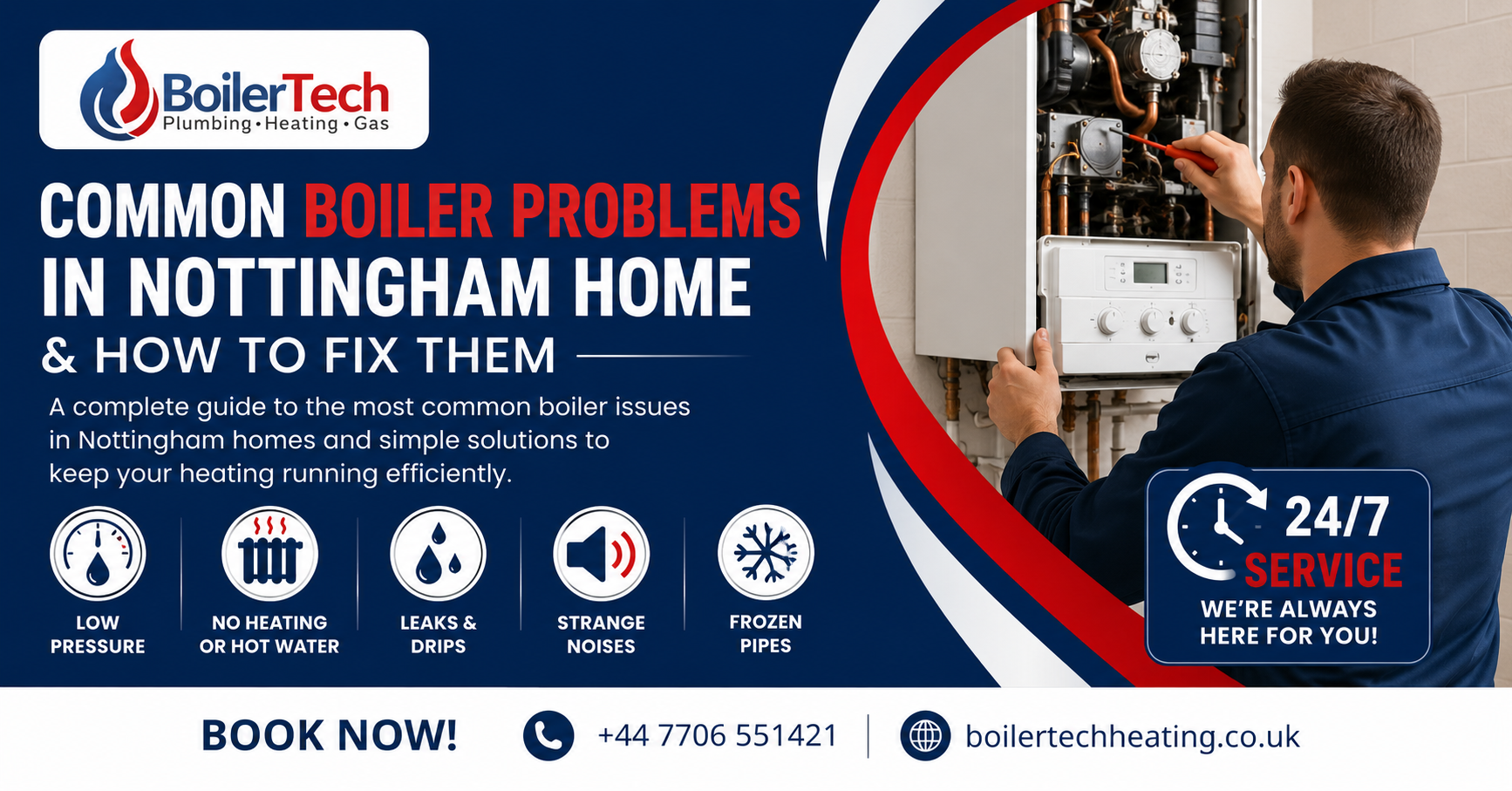 Common Boiler Problems in Nottingham Homes & How to Fix Them