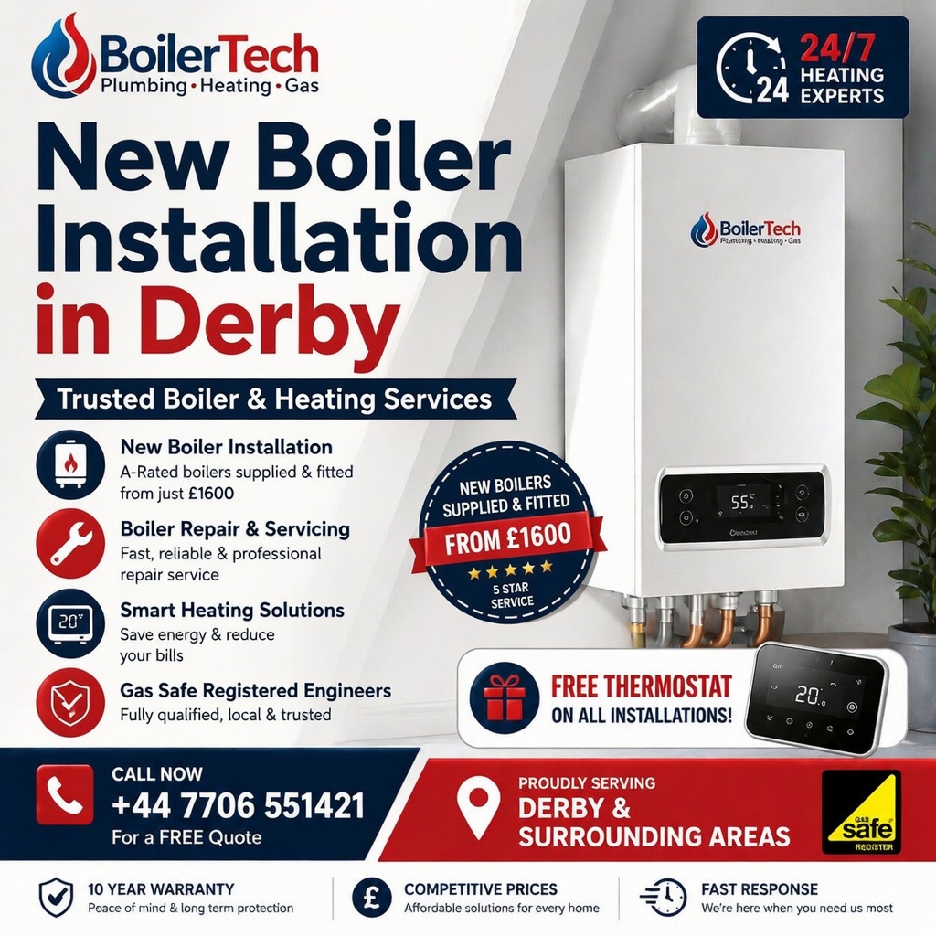 New Boiler Installation in Derby 