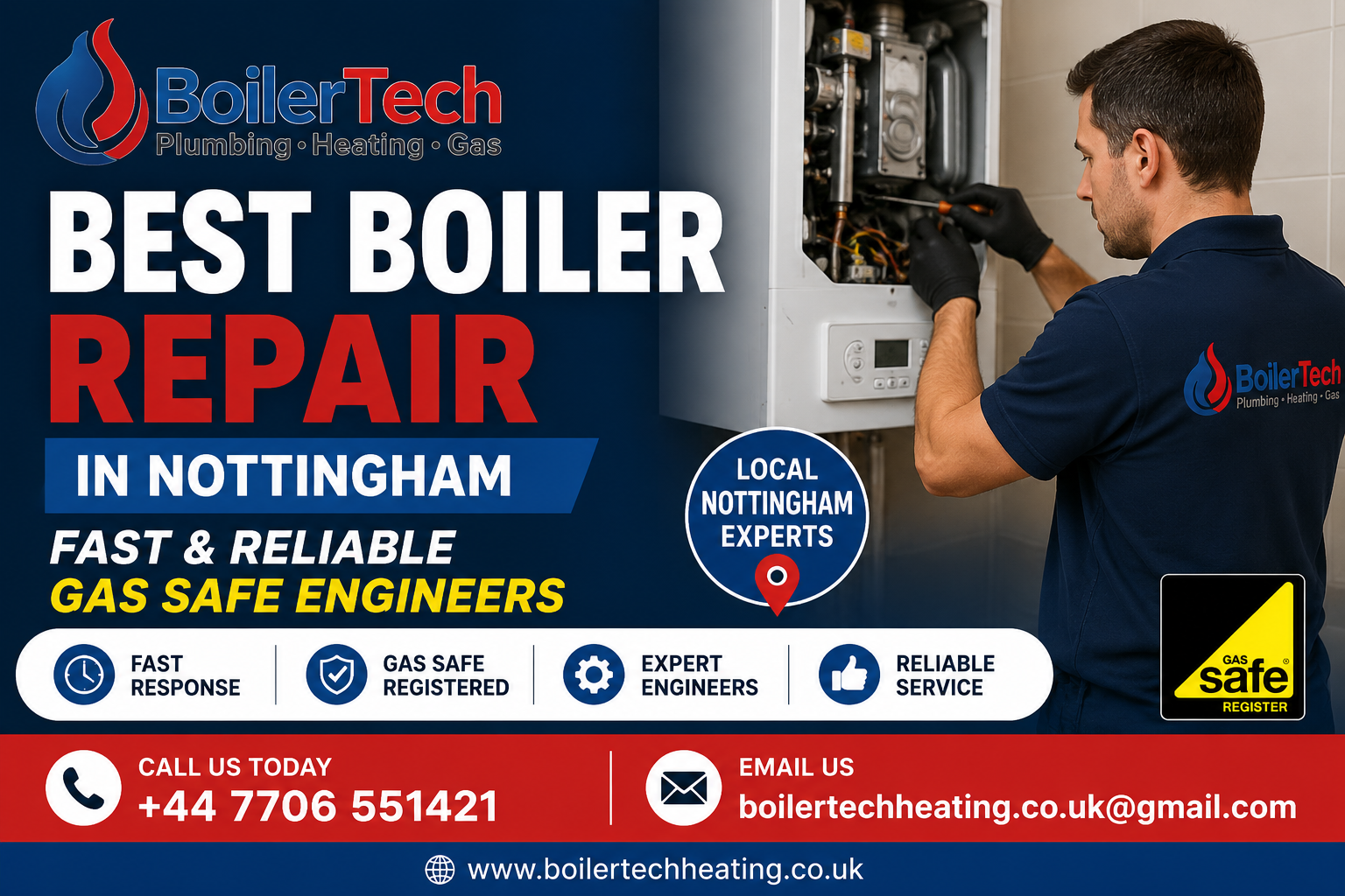 Best Boiler Repair in Nottingham – Fast & Reliable Gas Safe Engineers