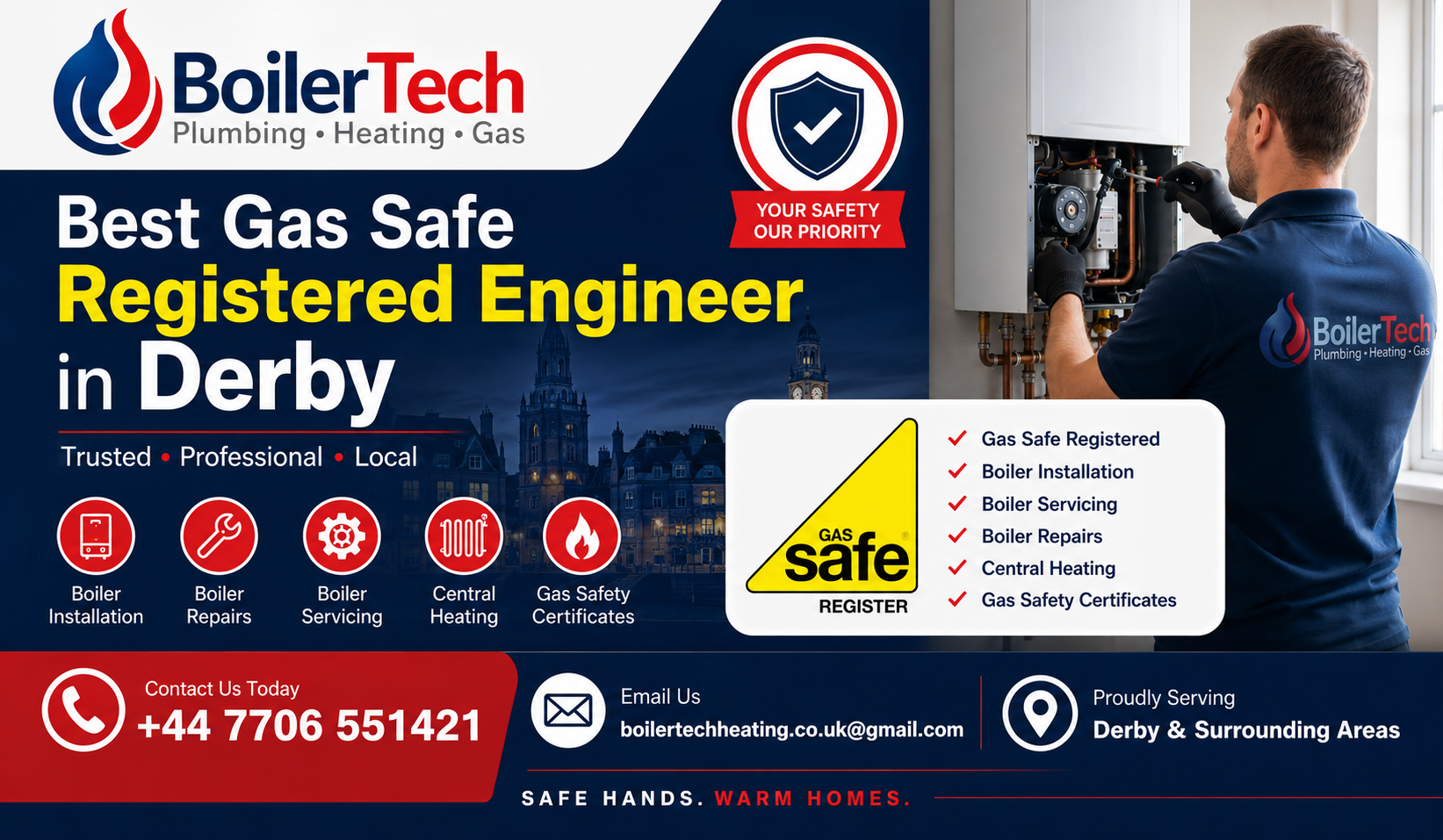 Best Gas Safe Registered Engineer in Derby