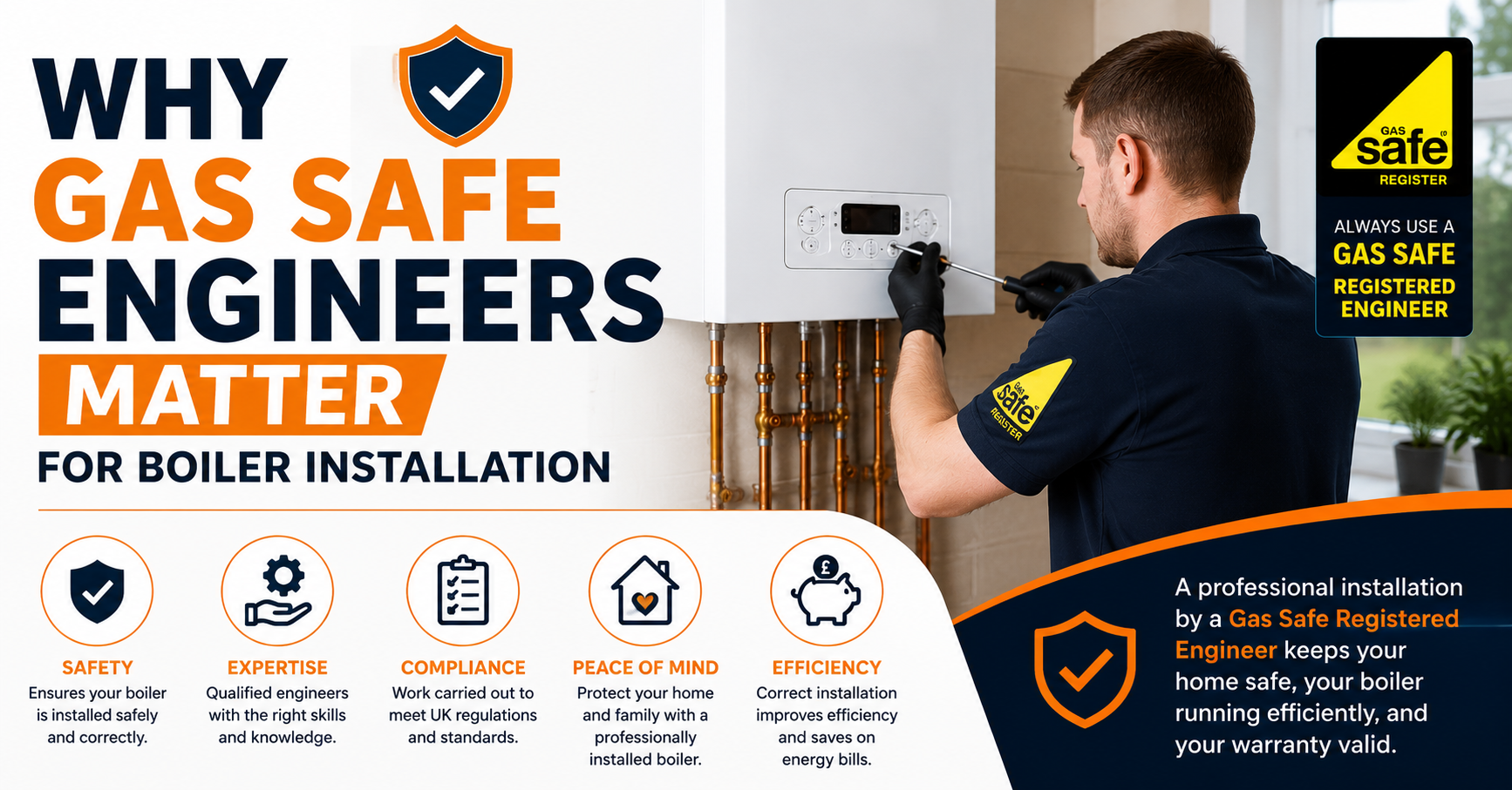 Why Gas Safe Engineers Matter for Boiler Installation