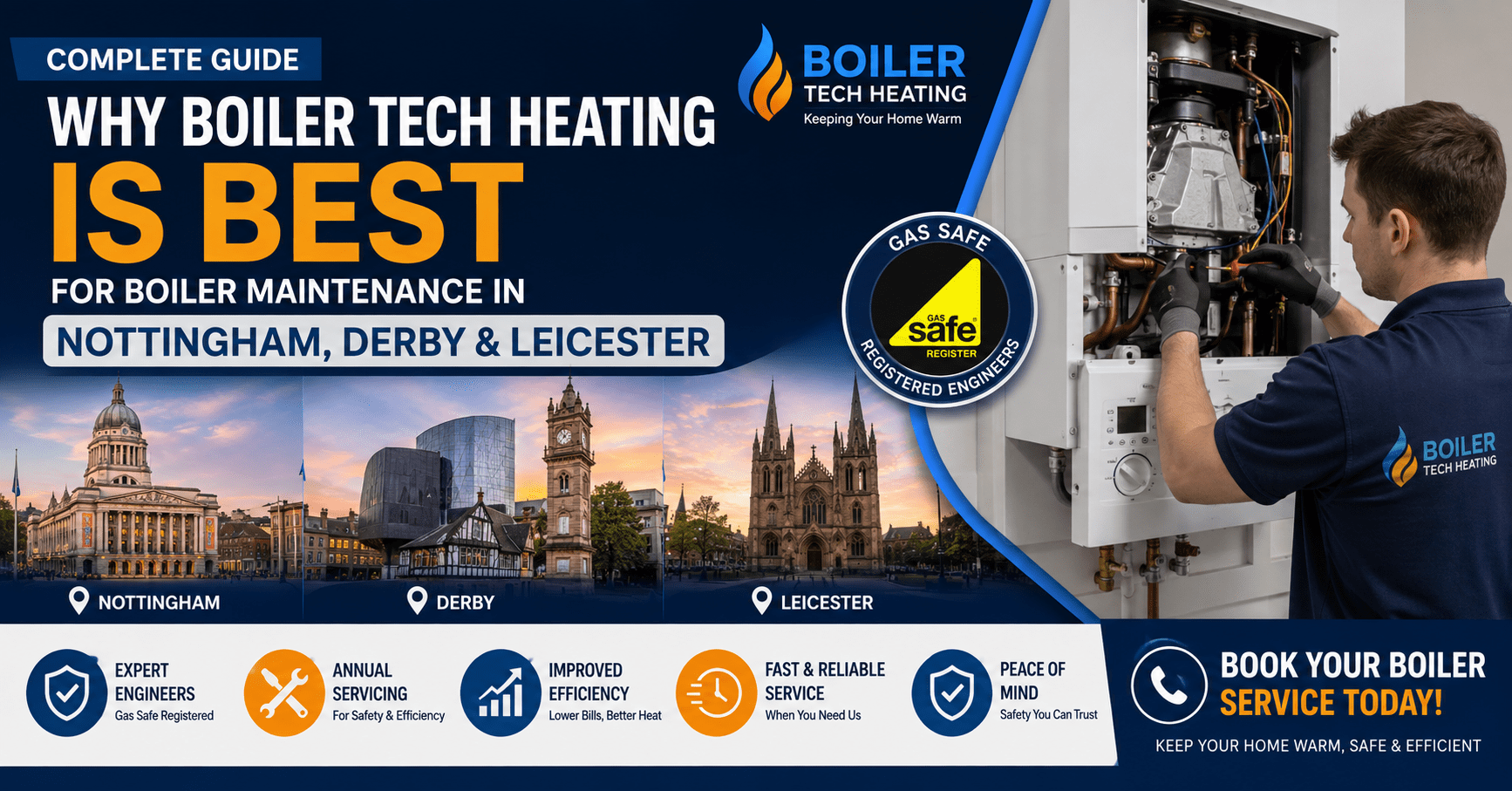 Best Boiler Maintenance Services in Nottingham Derby Leicester
